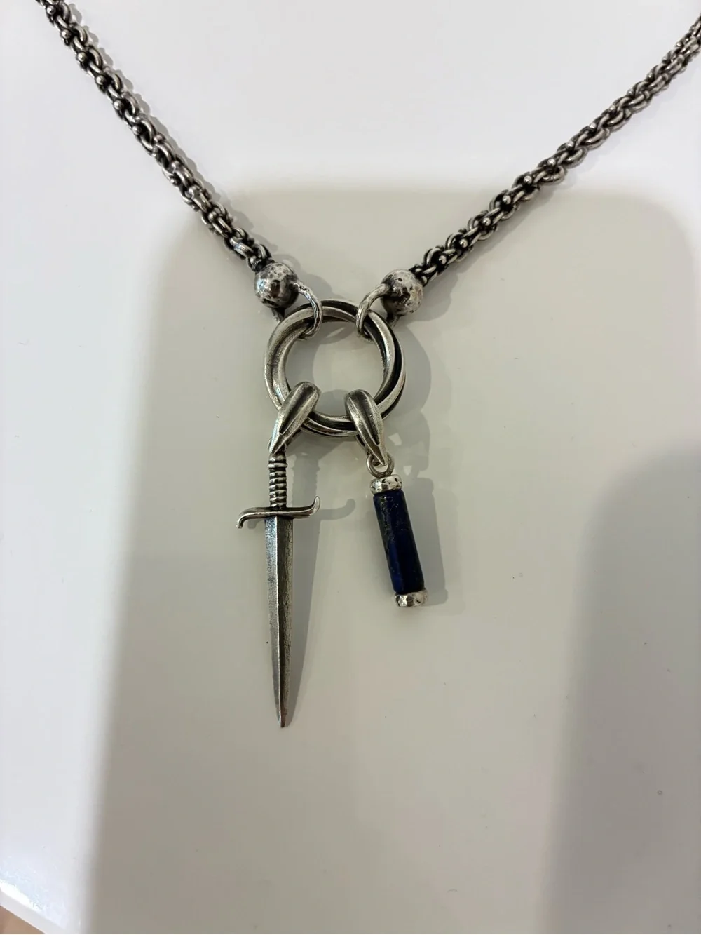 John Varvatos TWIST DAGGER NECKLACE
